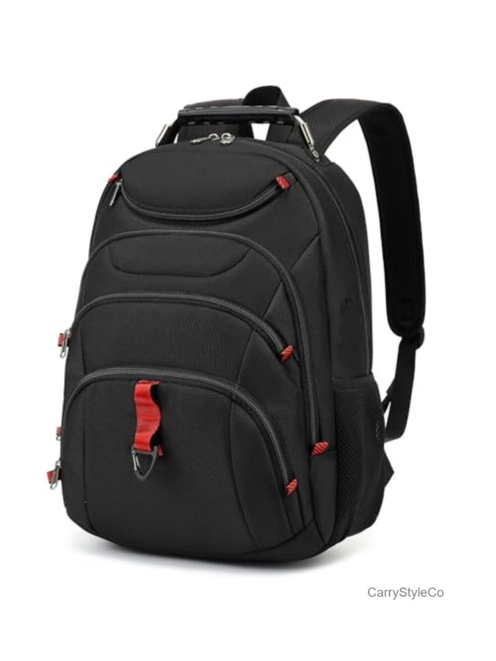 15.6 Inch Laptop Backpack with USB Port, Waterproof Nylon Travel Work Bag
